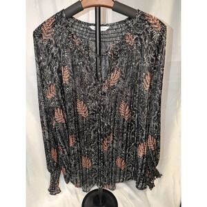 Ophelia Roe Womens Large Boho Peasant Blouse Poetcore Cottagecore Softgirl